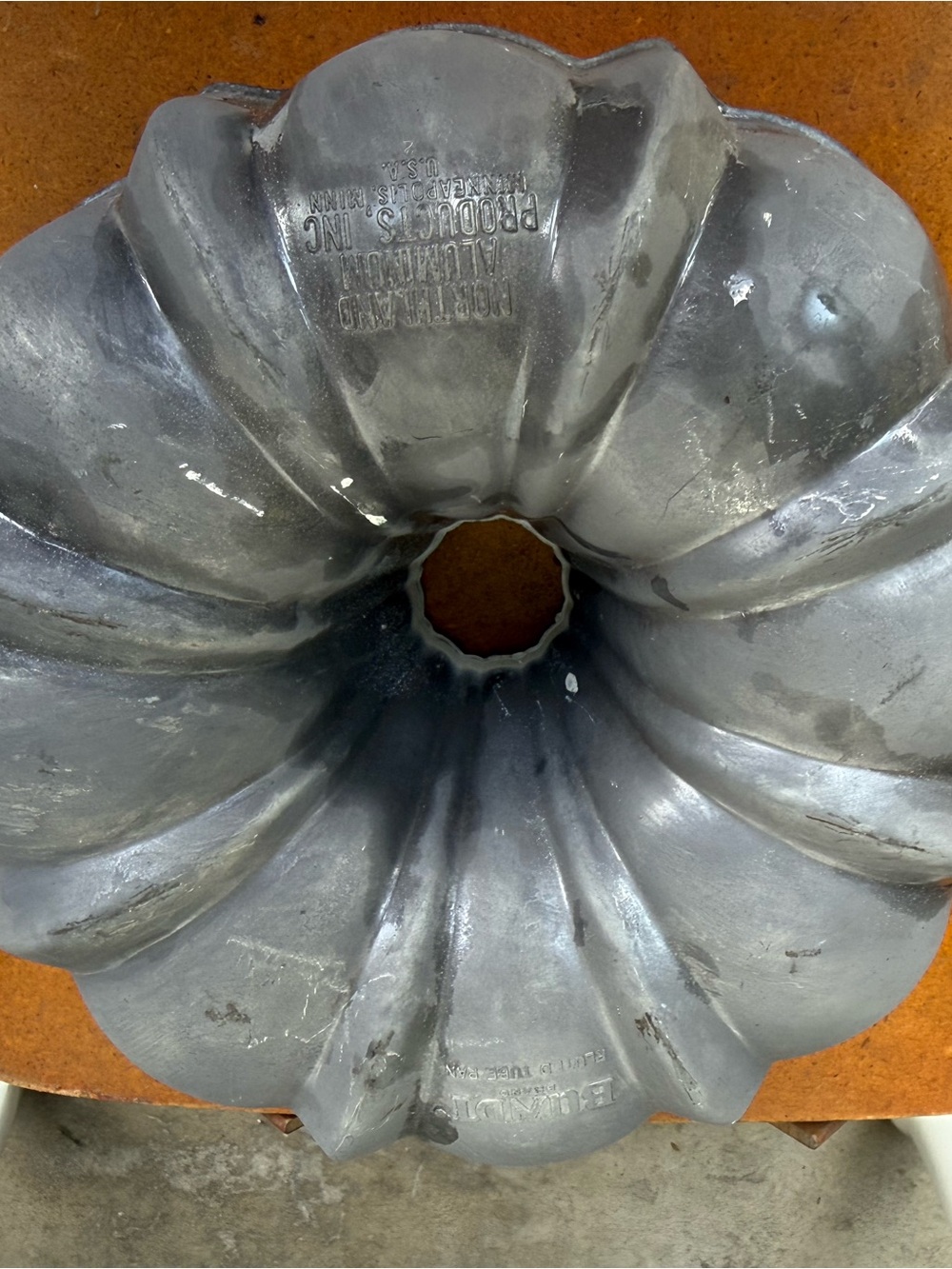 Heavy-Duty Silver Bundt Cake Mold by Reproduction Products